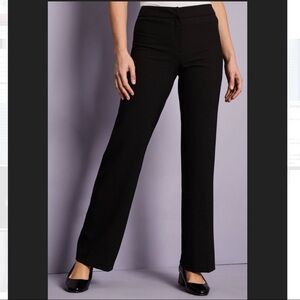 Vintage JIGSAW Black Linen Wide Leg Pants Size 6